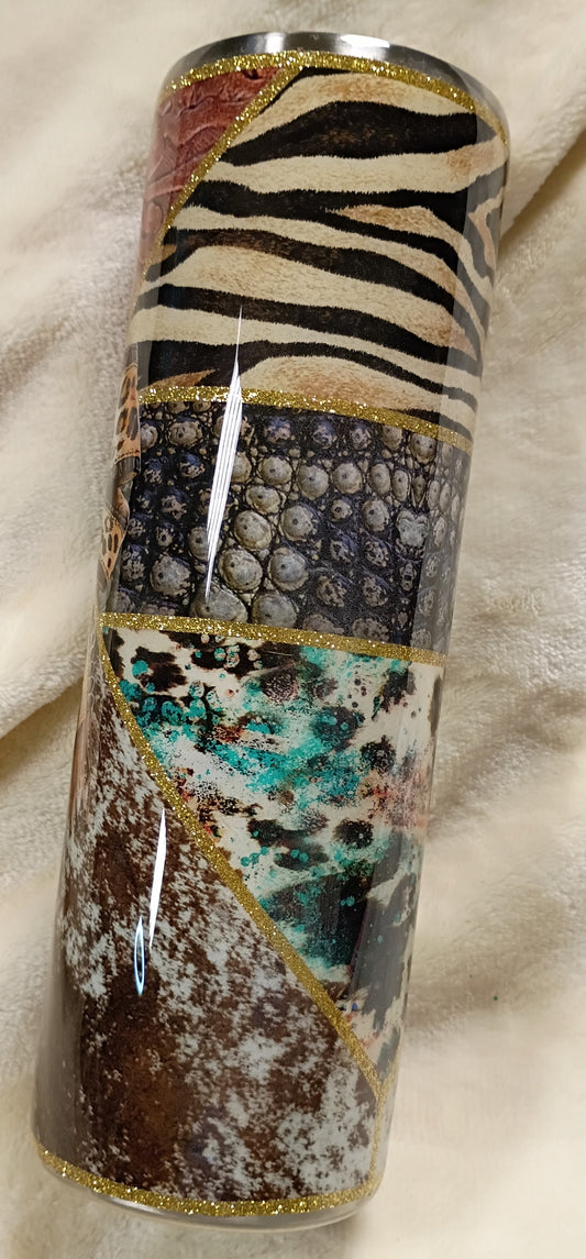 Cowgirl Classic – 30oz Western Hide Tumbler