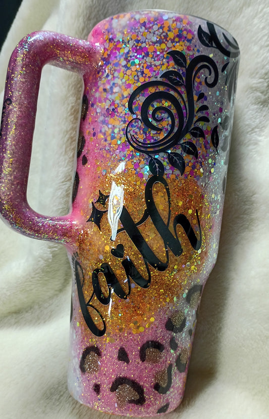 Radiant Faith Glam – 40 oz Big Swig Gawdy Technique Tumbler