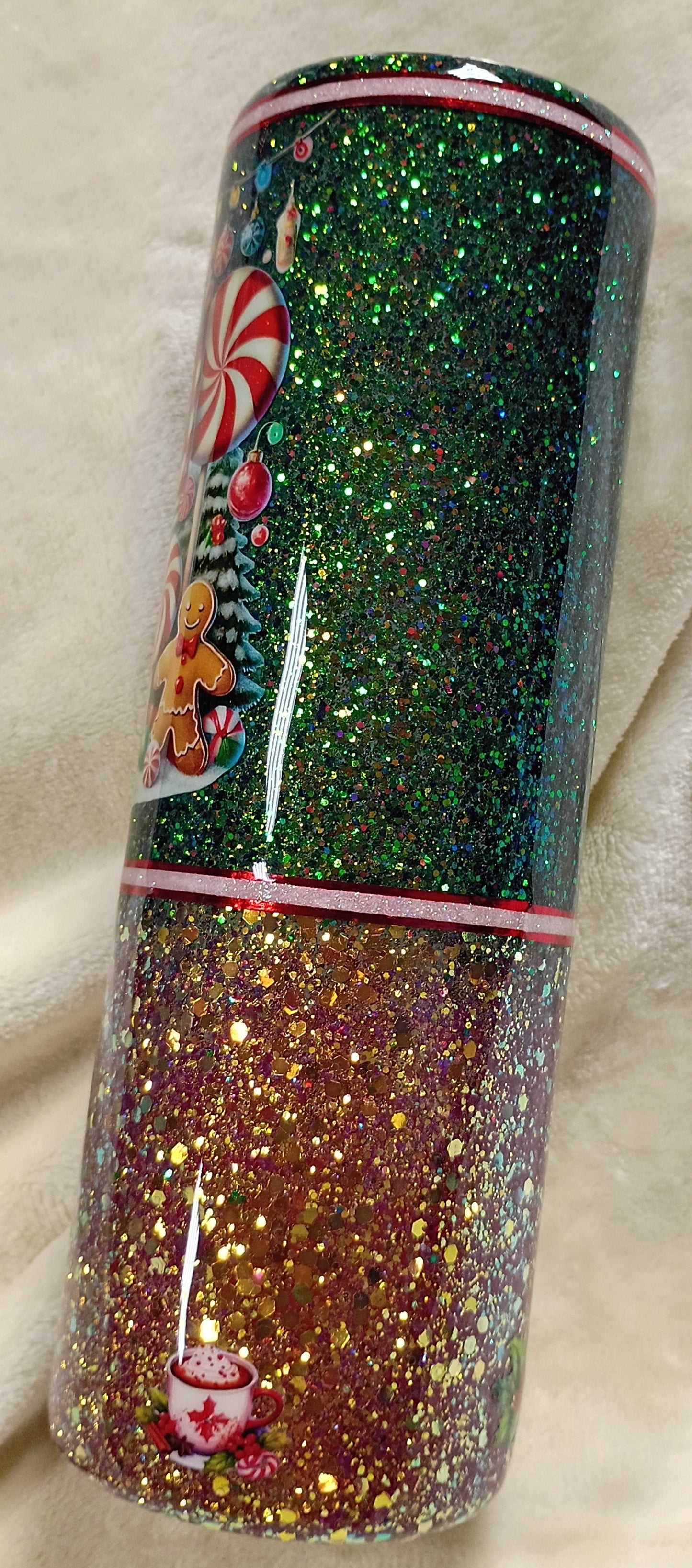 Candy Cane Lane Sparkle – 30oz HOGG Christmas Tumbler