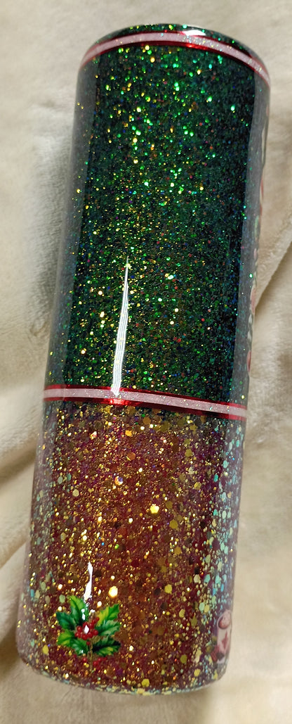 Candy Cane Lane Sparkle – 30oz HOGG Christmas Tumbler