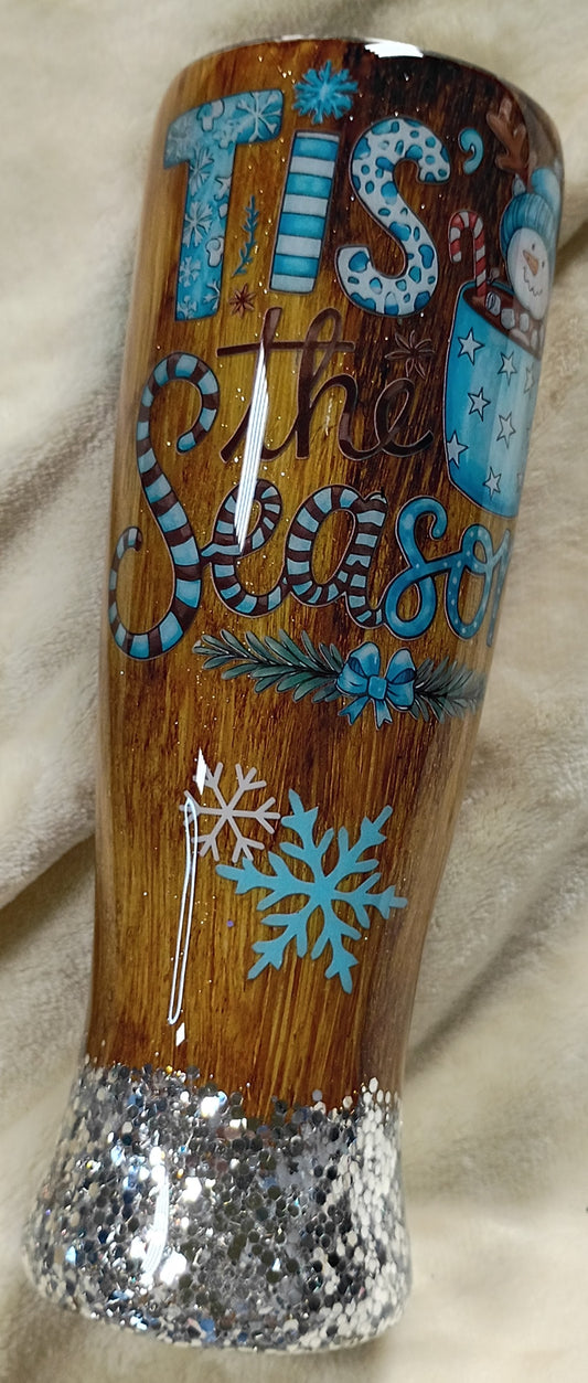 Tis the Season – 30oz Rustic Pilsner Christmas Tumbler