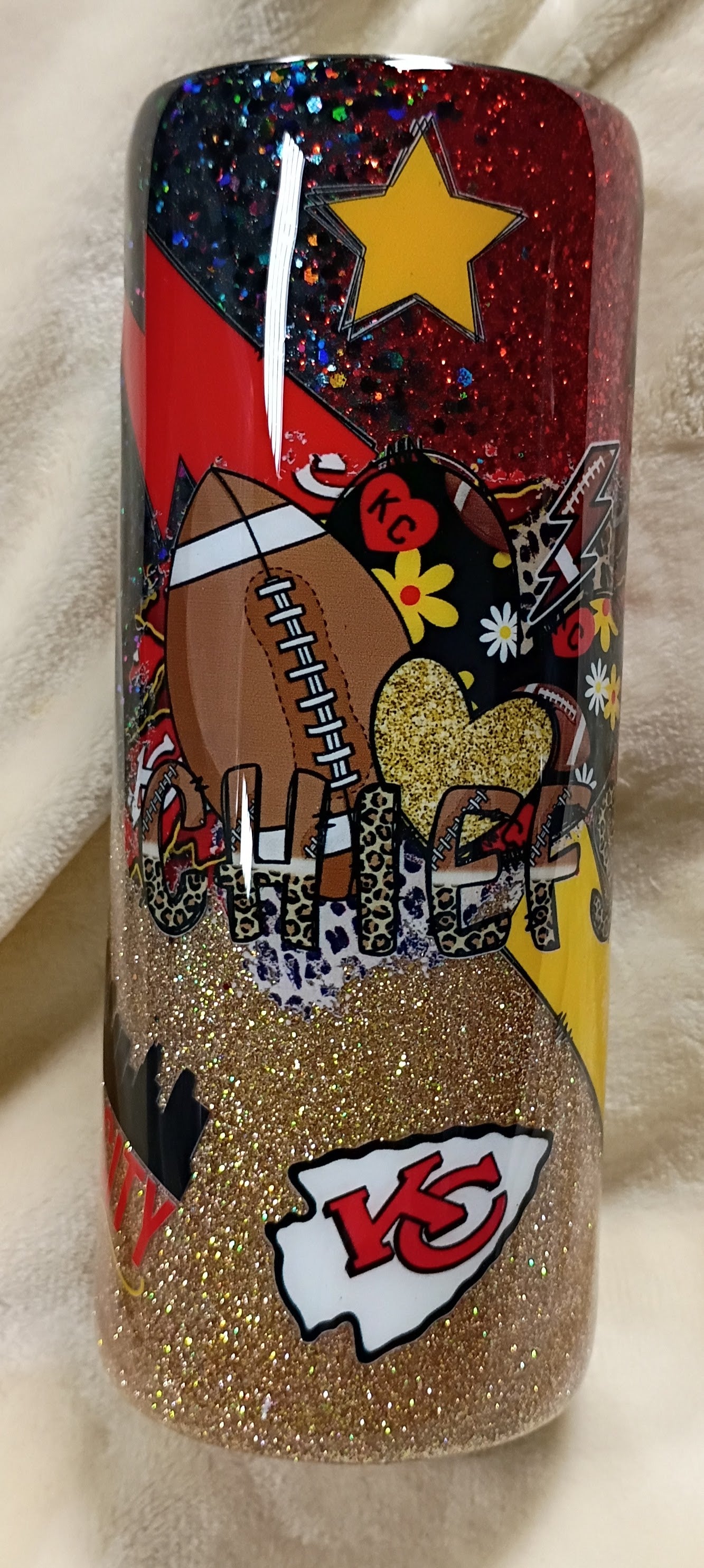 Chiefs Kingdom Sparkle – 30oz Fatty Hogg